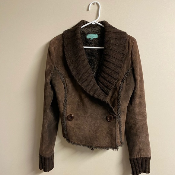 Doma Brown Leather Jacket - Picture 2 of 7